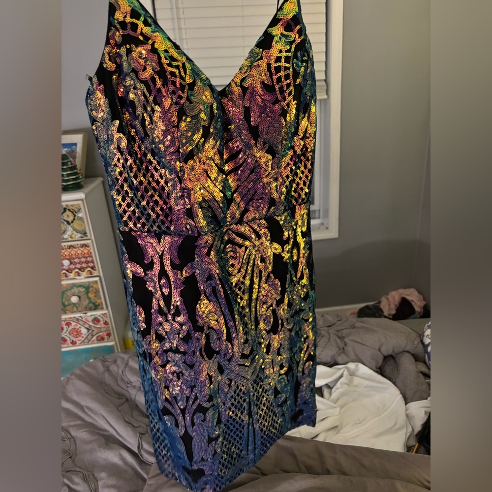 Dillards Sequin Hoco Dress